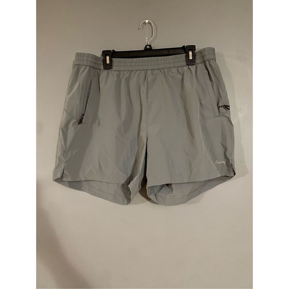 Baleaf Grey UPF50+ Nylon Shorts Zip Pockets Drawstring UV Protection XXL